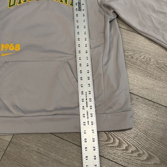 Nike Oakland Athletics Cooperstown Collection Therma-Fit Hoodie Large Gray MLB - Picture 5 of 8